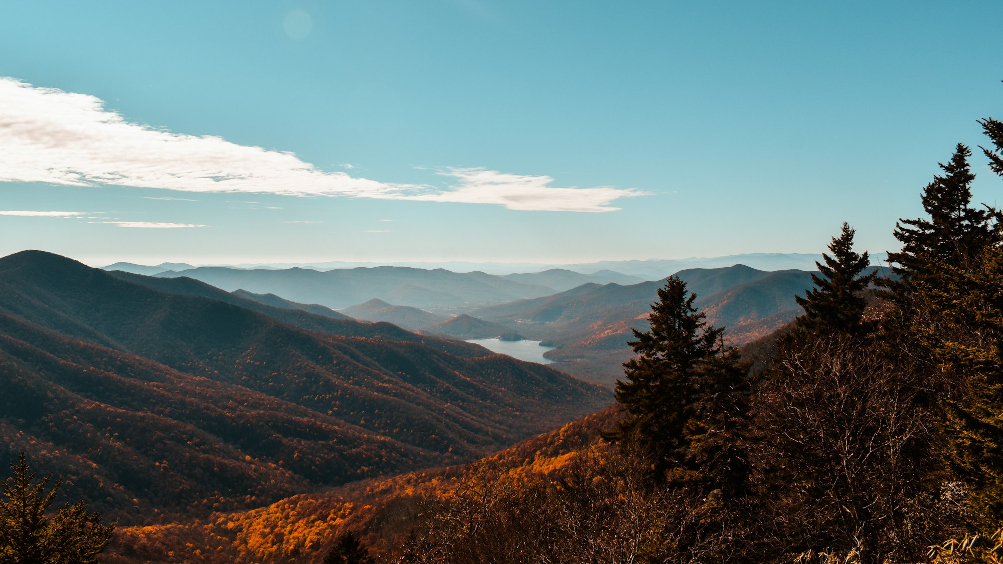 Blue Ridge mountain ridgelines in Western North Carolina (representative photo)